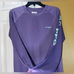 Columbia PFG Purple Long Sleeve Shirt